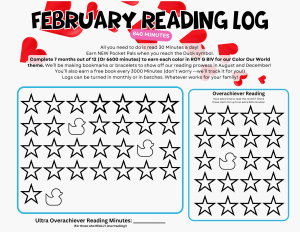 February Reading Log